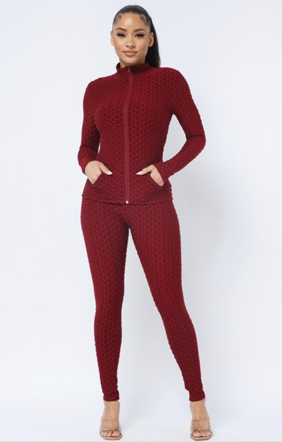 Two Piece Jacket and Tight Set