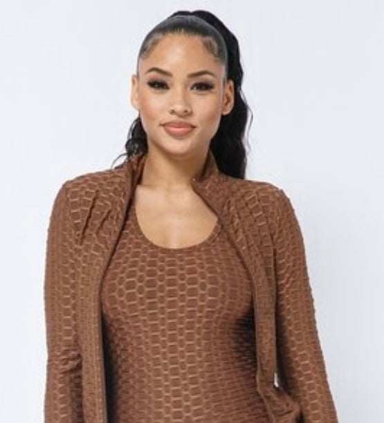 Two Piece Jacket and Tight Set